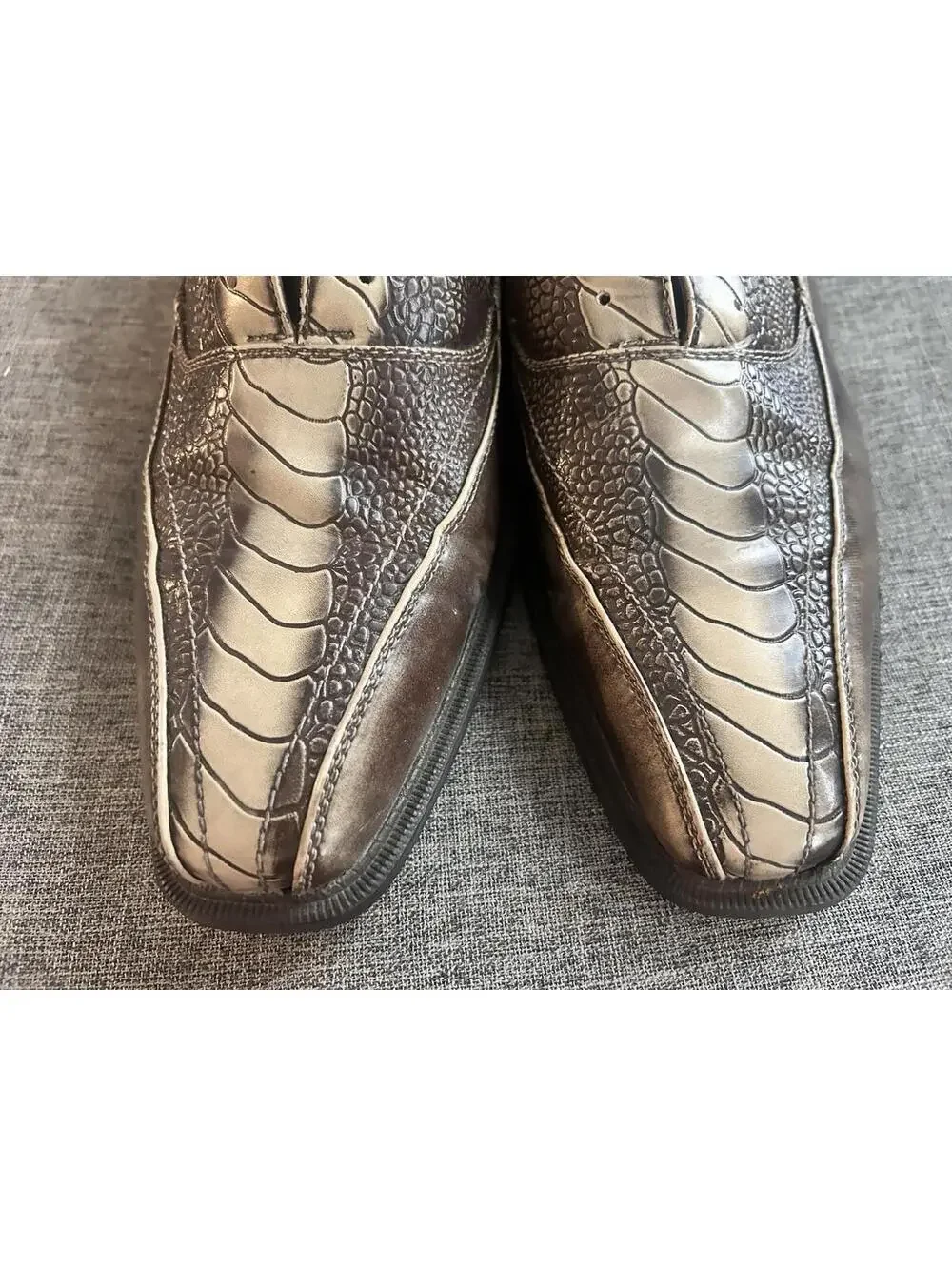 Lucio Ricci Oxford Dress Shoes Men’s Size 11 Lace Up NO LACES
